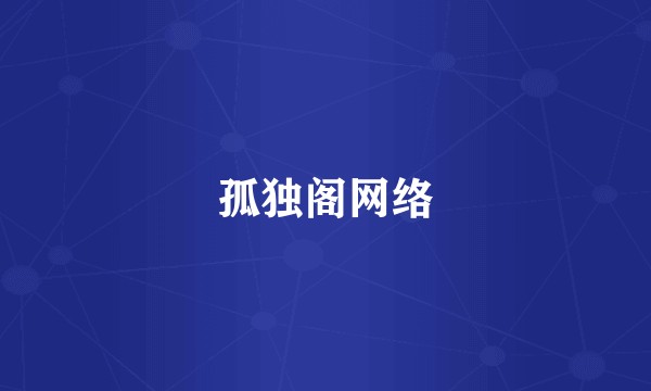 孤独阁网络