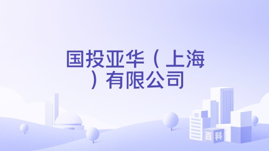 国投亚华(上海)有限公司