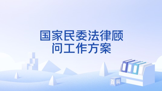 国家民委法律顾问工作方案