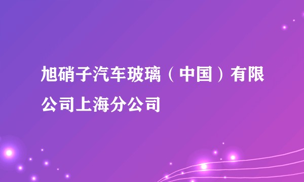 旭硝子汽车玻璃（中国）有限公司上海分公司