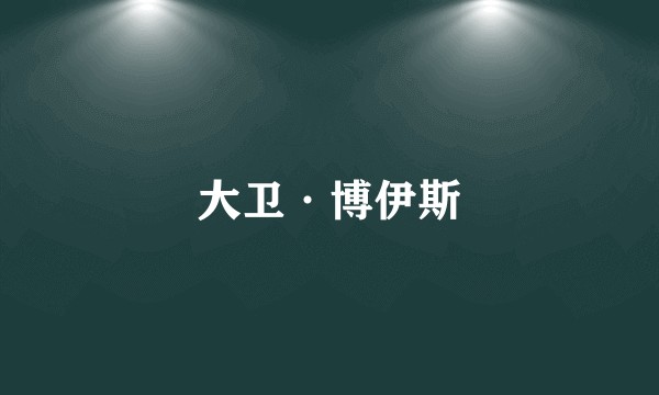 大卫·博伊斯