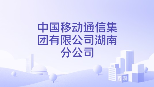 中国移动通信集团有限公司湖南分公司