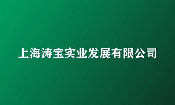 上海涛宝实业发展有限公司
