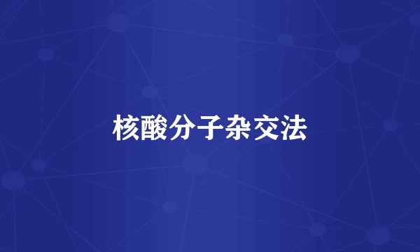 核酸分子杂交法