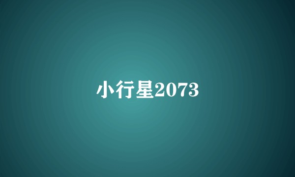 小行星2073