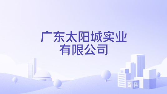 广东太阳城实业有限公司