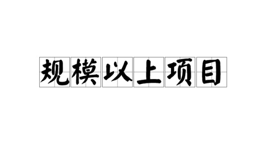 规模以上项目
