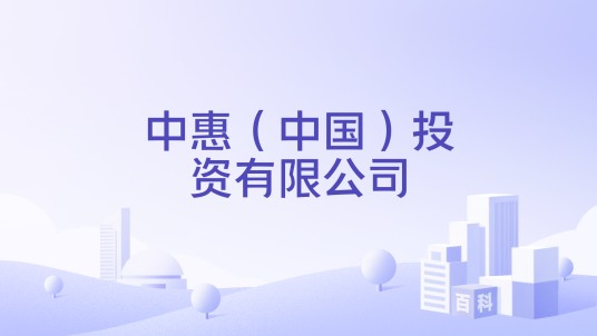 中惠（中国）投资有限公司