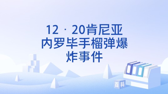 12·20肯尼亚内罗毕手榴弹爆炸事件