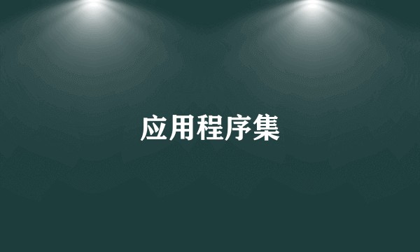 应用程序集