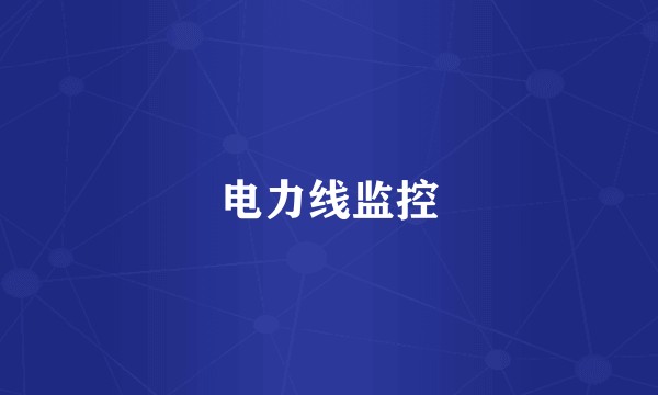 电力线监控