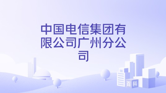 中国电信集团有限公司广州分公司