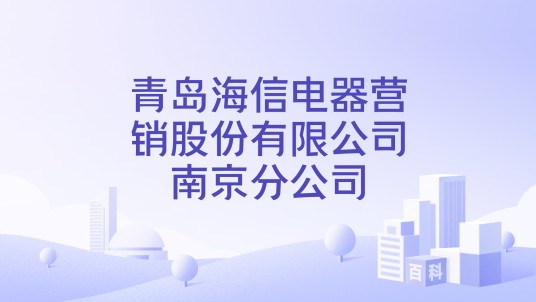 青岛海信电器营销股份有限公司南京分公司