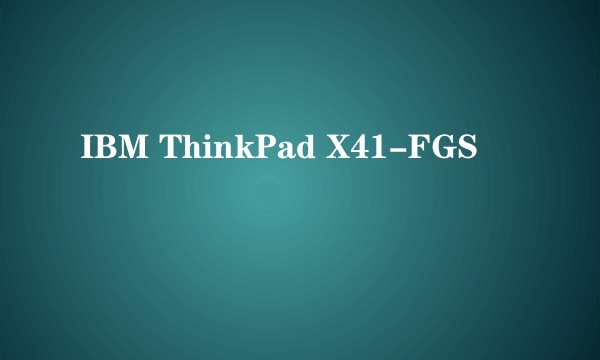 IBM ThinkPad X41-FGS