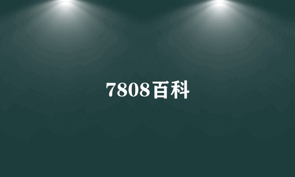 7808百科