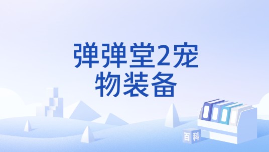 弹弹堂2宠物装备