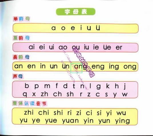 整体认读音节