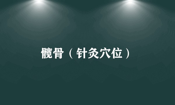 髋骨（针灸穴位）