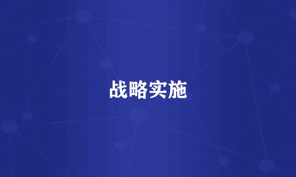 战略实施