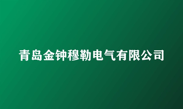 青岛金钟穆勒电气有限公司