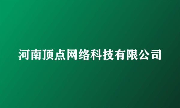 河南顶点网络科技有限公司