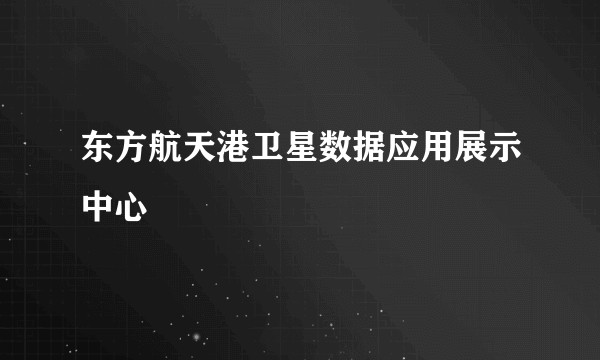 东方航天港卫星数据应用展示中心