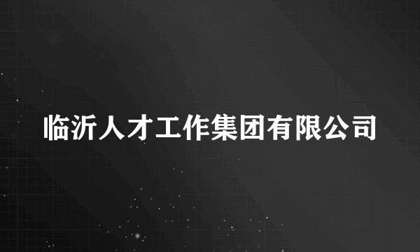 临沂人才工作集团有限公司
