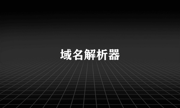 域名解析器