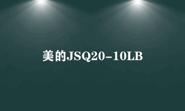 美的JSQ20-10LB