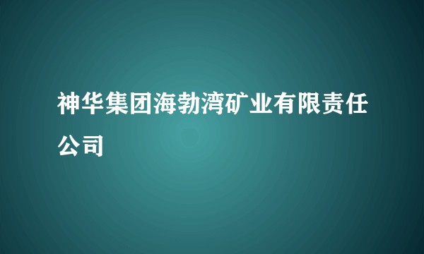 神华集团海勃湾矿业有限责任公司