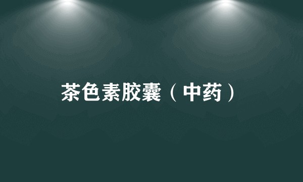 茶色素胶囊(中药)