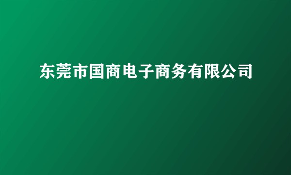 东莞市国商电子商务有限公司