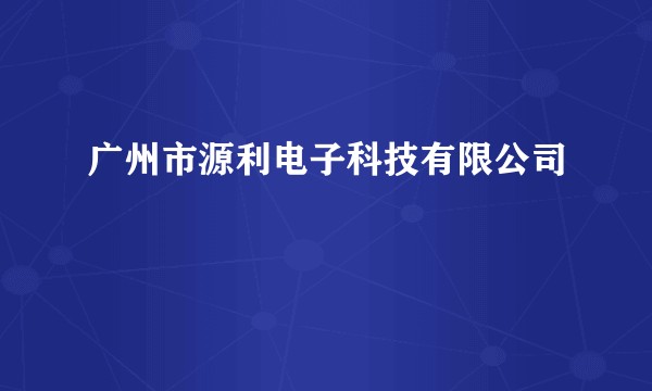广州市源利电子科技有限公司