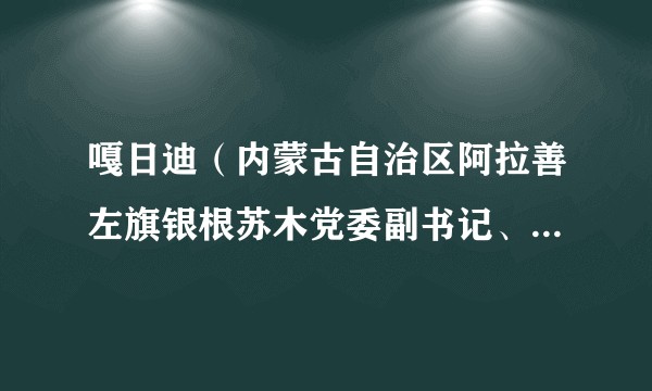 嘎日迪（内蒙古自治区阿拉善左旗银根苏木党委副书记、政府苏木达）