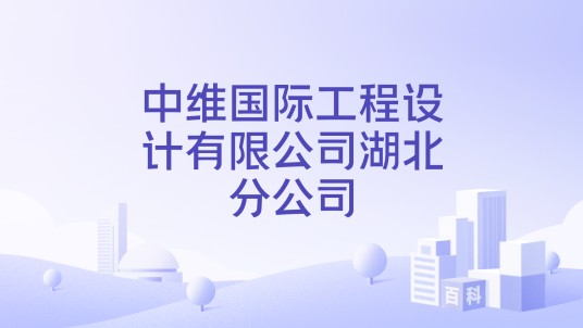 中维国际工程设计有限公司湖北分公司