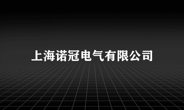 上海诺冠电气有限公司