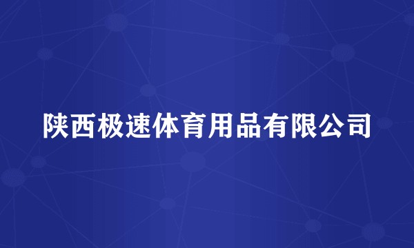 陕西极速体育用品有限公司