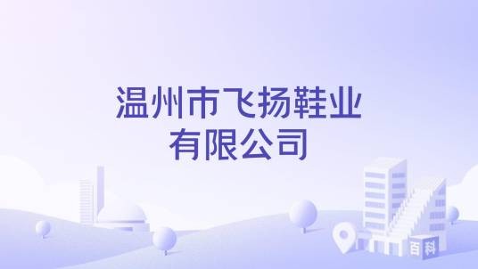 温州市飞扬鞋业有限公司