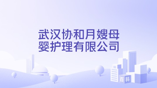 武汉协和月嫂母婴护理有限公司