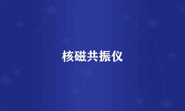 核磁共振仪