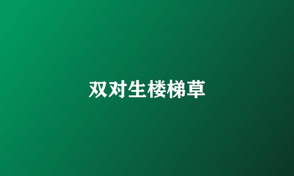 双对生楼梯草