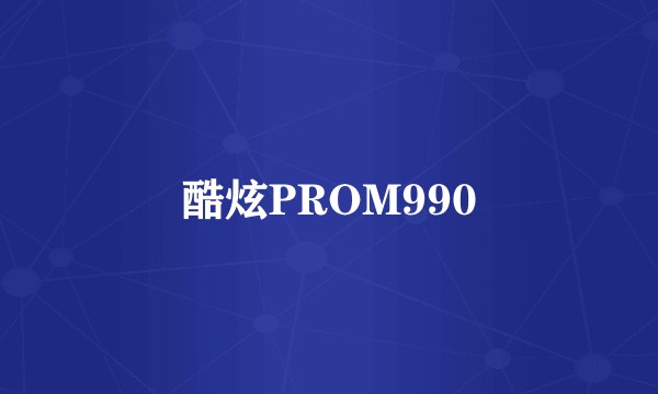 酷炫PROM990