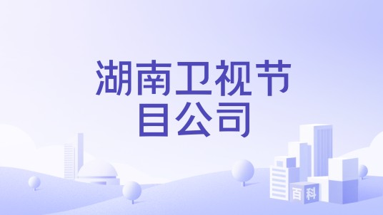湖南卫视节目公司