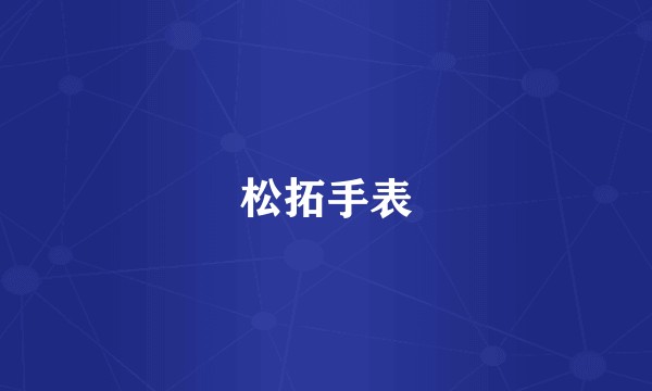 松拓手表