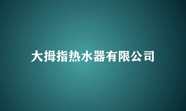 大拇指热水器有限公司
