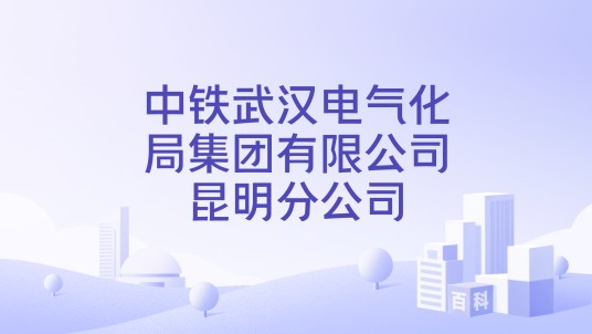 中铁武汉电气化局集团有限公司昆明分公司