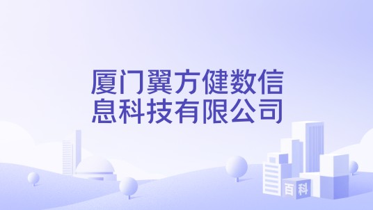 厦门翼方健数信息科技有限公司