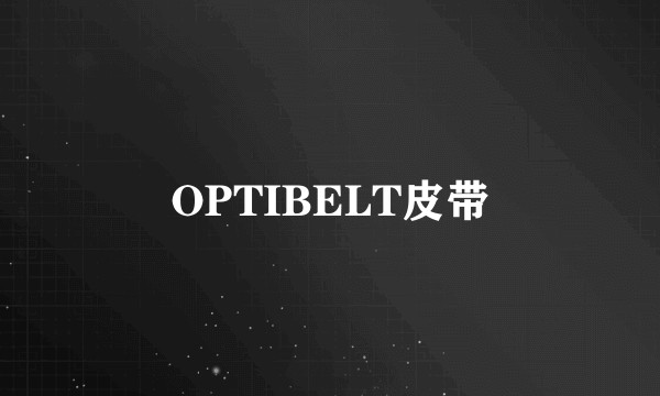 OPTIBELT皮带