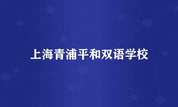 上海青浦平和双语学校