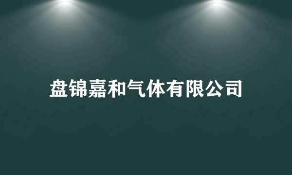 盘锦嘉和气体有限公司